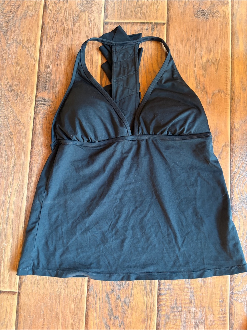 Perry Ellis Black Halter Tank Top